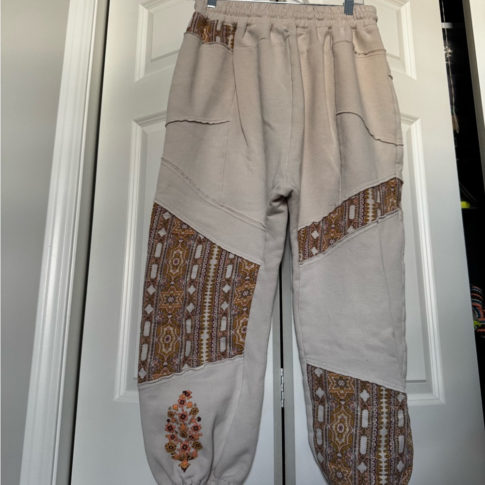Free People patchwork joggers - Picture 2 of 3